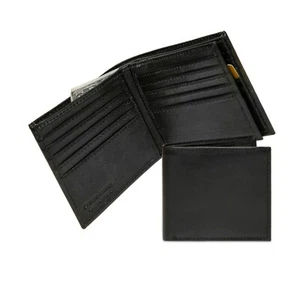 ASHLIN Men's Hipster Wallet | 5 + 8 Card Pockets - Black (6340-07-01) MSR $65.00 - Picture 1 of 4