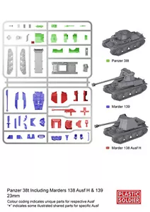 PSC Deutscher Panzer 38t/Marder Variante (1Tank/3 Varianten Optionen) 1 - Anguss - Bild 1 von 3