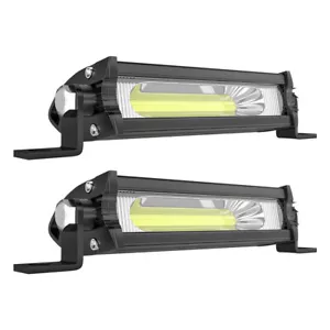 2X 4" 9000LM LED Arbeitsscheinwerfer Auto Offroad SUV Light bar Lichtbalken 12V - Bild 1 von 13