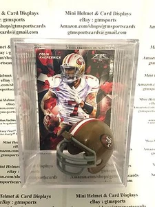 Mini Casco Colin Kaepernick San Francisco 49ers Tarjeta Caja de Sombras Estuche Autógrafo - Imagen 1 de 9