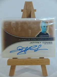 Autógrafo Jeffrey Combs de Star Trek Enterprise temporada 1 AA14 como Shran - Imagen 1 de 3