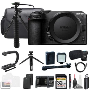 Nikon Z30 (Body) + Mic + 32GB + Extra Battery+ LED Flash- ULTIMATE Kit - Picture 1 of 10