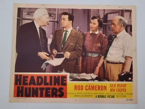 Scheda film vintage titolo cacciatori cinema 1955 intrattenimento Ephemera Cooper Bishop - Foto 1 di 11