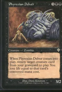 Magic: The Gathering TCG Phyrexian Delver 115/350 Invasion - Picture 1 of 4