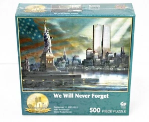 Master Pieces "We Will Never Forget" 10th Anniversary "NEW" 500 Piece Puzzle - Picture 1 of 2