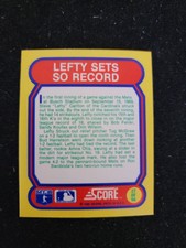 1988 SCORE Great Moments In Baseball • Steve Carlton • Lefty Sets SO Record #27