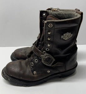 Vintage Harley Davidson Motorcycle Boots Size 8 - Bild 1 von 6