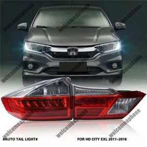 Conjunto de luces traseras para HONDA City 2017 2018 luces traseras reemplazar carcasa sin bombilla - Imagen 1 de 9