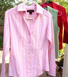 Bulk BLOUSES (3) Size 8/SMALL Wmns *EDDIE BAYER *Ben Sherman *VERONIKA MAINE - Picture 1 of 3