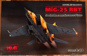ICM 1:48 MiG-25 RBT Avión de Reconocimiento Soviético Modelo Kit 48901 NUEVO - Imagen 1 de 2