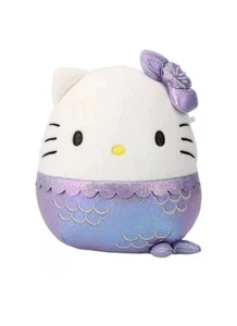Squishmallows Sanrio Hello Kitty Mermaid Purple Iridescent 6.5” Plush NWT - Picture 1 of 1