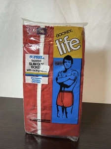 Jockey LIFE Lo-rise Slim Guy Brief NIP Red Size 38 USA Made New Vintage 1978 - Picture 1 of 3