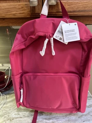 Lululemon Everywhere Backpack 22L Tech Canvas Nylon Pink PADDED  NEW Tags - Image 1 of 4
