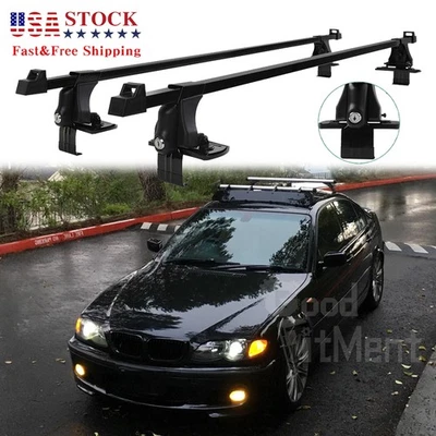 Barra transversal portaequipajes de techo 53" con bloqueo para sedán serie 3 E46 1998-05 Foto 1 de 4