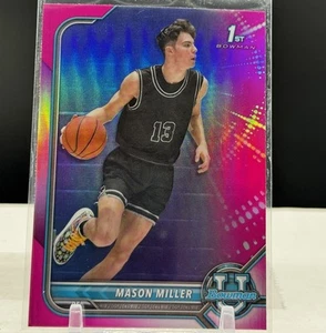 2022 Bowman University Mason Miller 1st Pink Refractor Rookie #15 - Picture 1 of 2