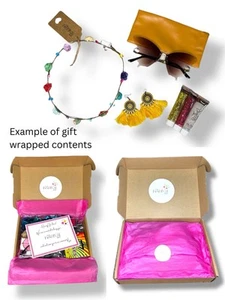 FESTIVAL MODA ACCESORIOS CAJA REGALO ENVUELTO BRILLO GAFAS MAQUILLAJE ROPA PARA EL CABELLO - Imagen 1 de 4