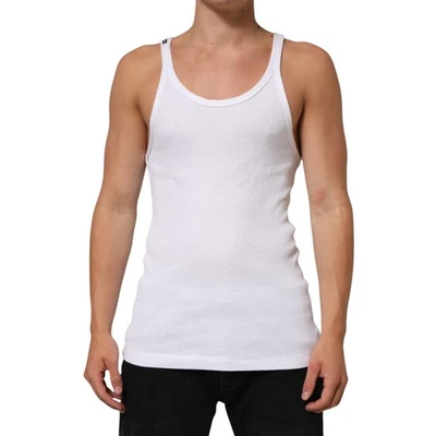 Dolce & Gabbana футболка белый без рукавов круглый вырез Майка IT54/US44/XL 230usd - Изображение 1 из 4