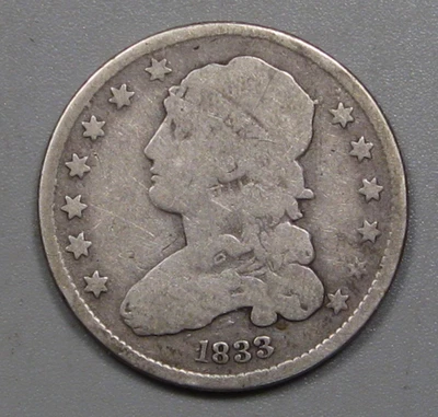 1833 Silver Capped BUST Quarter. - Image 1 of 4