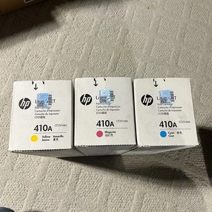 Juego de tóner HP 410A sellado de fábrica OEM CF411A CF412A CF413A 3 colores CF251AM - Imagen 1 de 6