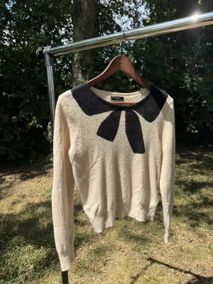 J.CREW Women's Cream Pullover Winter Holiday Sweater Size L - Image 1 of 4