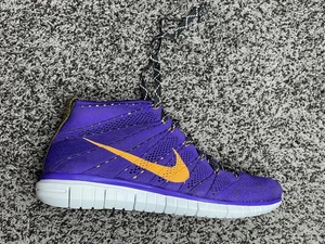 Nike Free Flyknit Chukka Mens Sz 10us 639700 500 Kobe Purple New Rare - Picture 1 of 9