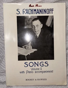 S Rachmaninoff Songs Sheet Music Volume II w/ Piano Boosey & Hawkes 71 Songs - Picture 1 of 9