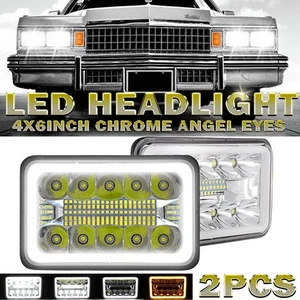 Chrome 4x6" LED Headlights Hi/Lo Beam DRL for BLIZZARD Snowplow Snow Plow 680LT - Picture 1 of 12