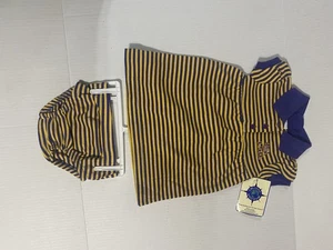 Creative Knitwear Toddler Girls Sz 0-3 Month LSU Tigers Striped Top & Bottom - Picture 1 of 9