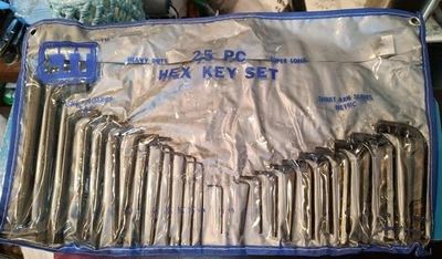 CTT Tools 24-Piece Short Arm Metric & Long Arm S.A.E. Hex Key Set w/Storage - Image 1 of 4