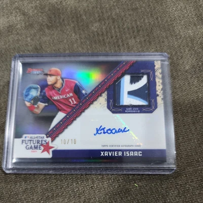 2024 Bowman’s Best Baseball Xavier Isaac Futures Game 10/10 Auto Relics - Image 1 of 3