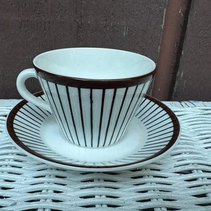Kaffeetasse Untertasse Gustavsberg Stig Lindberg Spisa Ribb Schweden - Bild 1 von 4