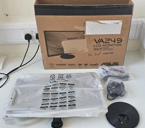 NEW ASUS VA249 23.8" FHD LED Eye Care Monitor 75Hz HDMI Display - Black - Picture 1 of 10