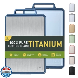 Tablas de cortar de titanio para tabla de cortar de cocina con mango. (Grande) - Imagen 1 de 5