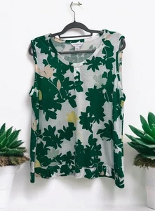 Top floral sin mangas Liz Claiborne para mujer talla XXL - Imagen 1 de 4