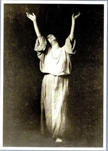 Isadora Duncan Art Print Card Photo By Arnold Genthe Fotofolio 4.25”x6” - Picture 1 of 5