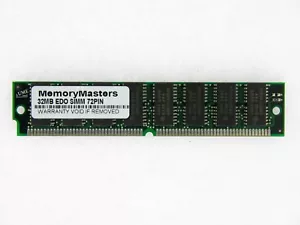 LOT OF 50 32MB MEMORY 8X32 72PIN NON PARITY EDO 60NS 5V RAM SIMM - Picture 1 of 1