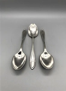 3 x GEORGE VI STERLINGSILBER TEELÖFFEL, JOSEPH RODGERS & SONS, SHEFFIELD, 1937 - Bild 1 von 6