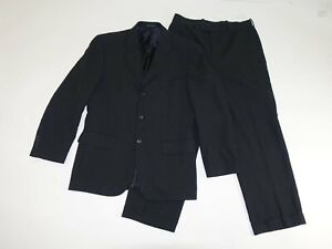 Alfani Men's 3 Button Suit Size 40 Short 31 x 27 Stretch Wool Flat Front 40S