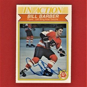 Tarjeta autografiada Bill Barber en acción 1982 O-Pee-Chee 247 A4 - Imagen 1 de 2