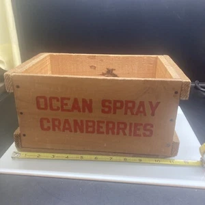 Vintage Ocean Spray Cranberries Hand Made Crate Box Massachusetts Advertising - Bild 1 von 24