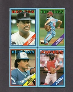 1988 Topps Wax Box Bottom Uncut Baylor Bedrosian Beniquez Boone - Picture 1 of 2