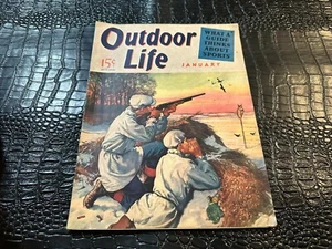 JANUARY 1941 OUTDOOR LIFE magazine PAINTED cover - - Imagen 1 de 1