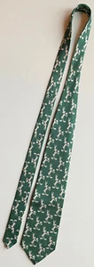Bugs Bunny Cartoon Tie Warner Bros. Silk Necktie Green Silhouette Vintage Rare - Picture 1 of 2