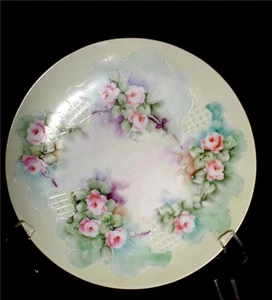 ANTIKER KPM PORZELLAN TELLER FLORAL ZIERLICH HÜBSCH FLORAL - Bild 1 von 1