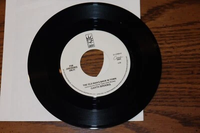 VINYL 45 BY GARTH BROOKS THE OLD MANS BACK IN TOWN B/W SANTA LOOKED ALO UNPLAYED - Image 1 of 2