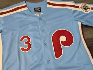 Bryce Harper #3 Philadelphia Phillies Cooperstown Jersey Men’s Size Large - Picture 1 of 8