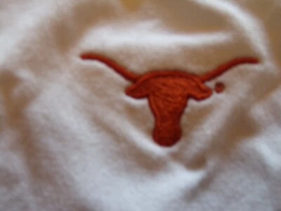 Camisa UNIVERSITY of TEXAS Longhorns 100% Nylon Blanca Damas Nueva con Etiquetas Tallas S o M $29 Foto 1 de 4