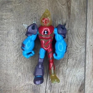 Figura de acción Cartoon Network Ben 10 Omni Glitch Heatblast Shockrock - Imagen 1 de 2