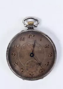 UNION S.A. SOLEURE SILVER ca.1900 CYLINDRE - Picture 1 of 12