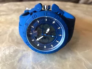 Armani Exchange AX1282 Blue Silicone 49mm Case Mens Sport Watch - Picture 1 of 8